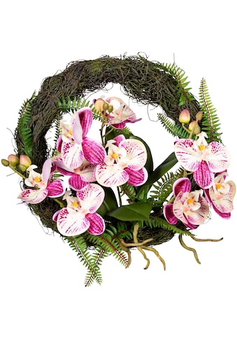 Kunstkranz »Wandkranz Orchidee Phalaenopsis«