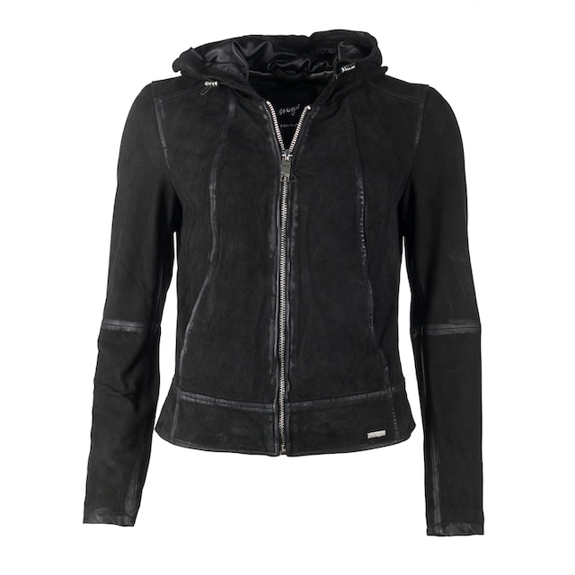 Maze Lederjacke weich »Donie« mit Gummizug online kaufen | BAUR