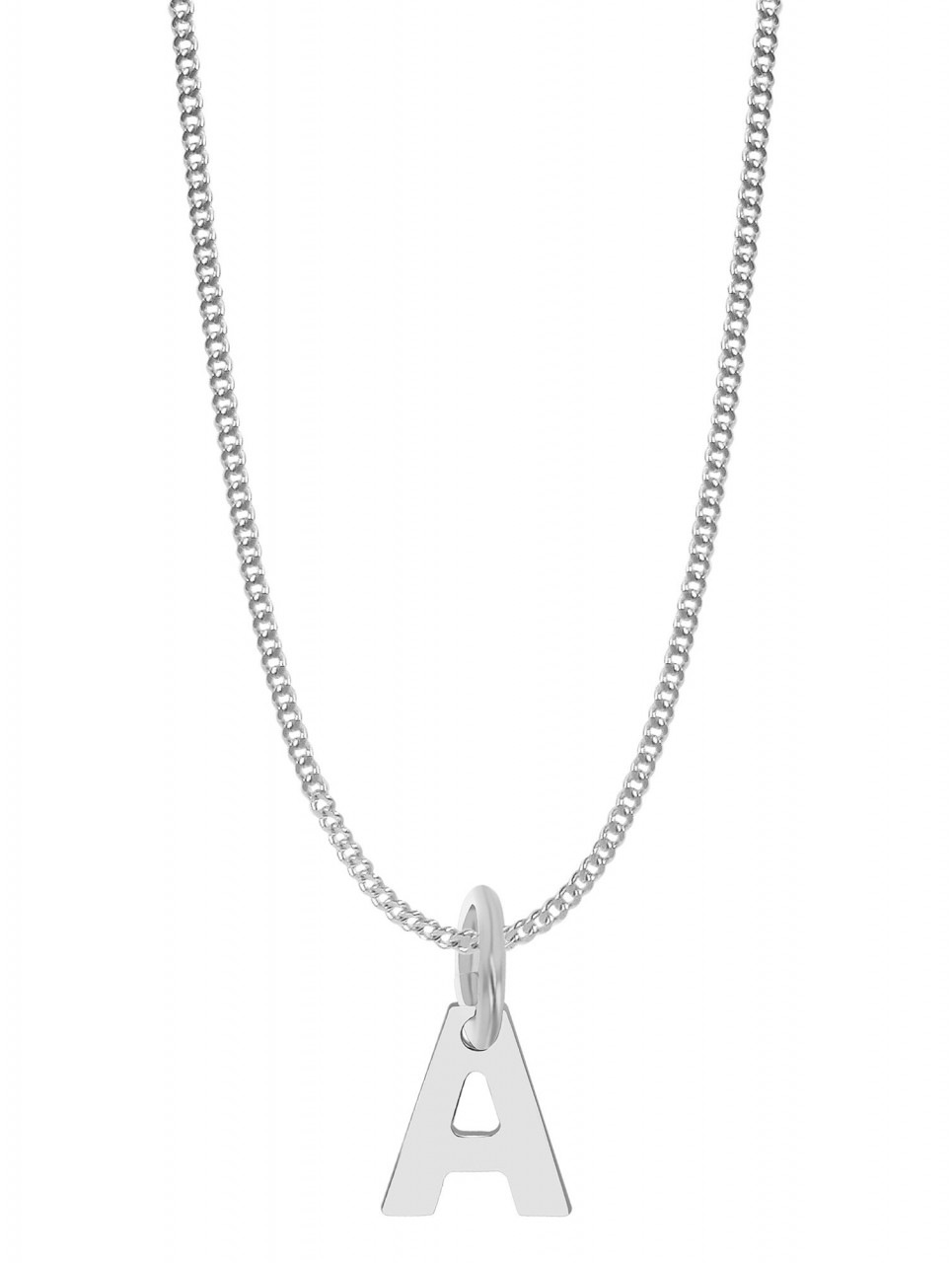 Kettenanhänger ADELIA´S "eleganter Buchstabe Anhänger aus 925 Sterling Silber", silber, Schmuckanhänger, Damen, Silber 925 (Sterlingsilber), Kettenanhänger 4