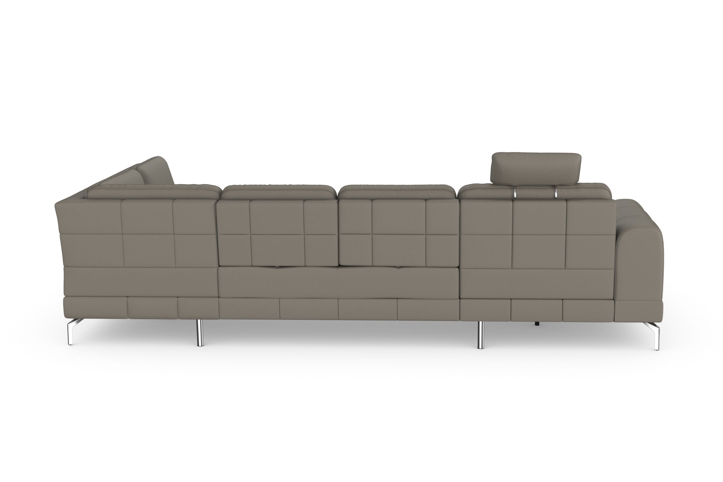 sit&more Wohnlandschaft »Bendigo U-Form«, inklusive Sitztiefenverstellung, Bodenfreiheit 15 cm, in 2 Fußfarben
