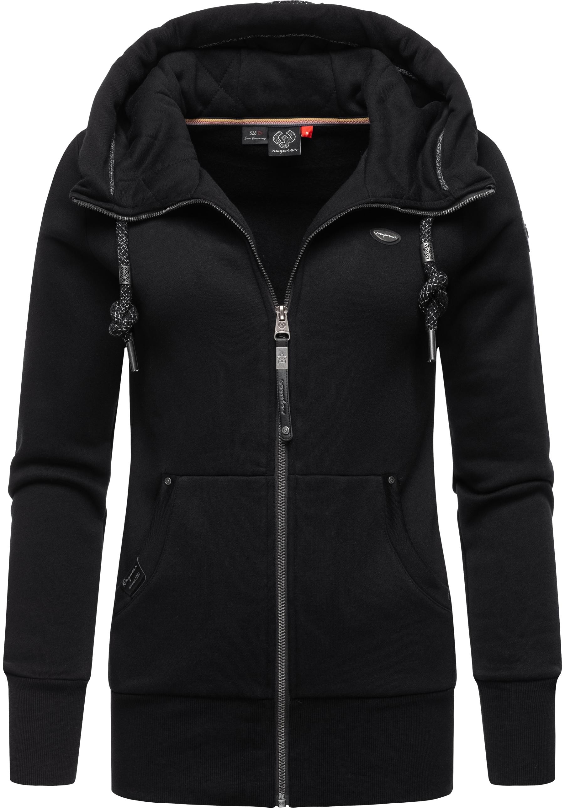 Ragwear Sweatjacke "Neska Zip", sportlicher Damen Hoodie mit Kapuze