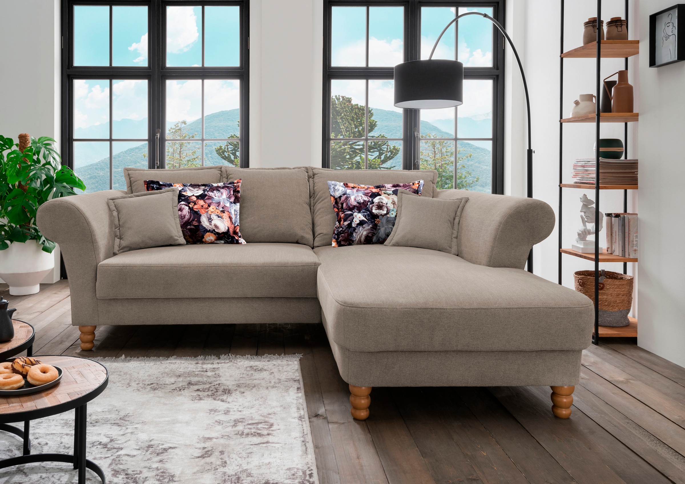 Home affaire Ecksofa "Tassilo Mega Polsterecke mit Kaltschaum im Sitz, bequ günstig online kaufen