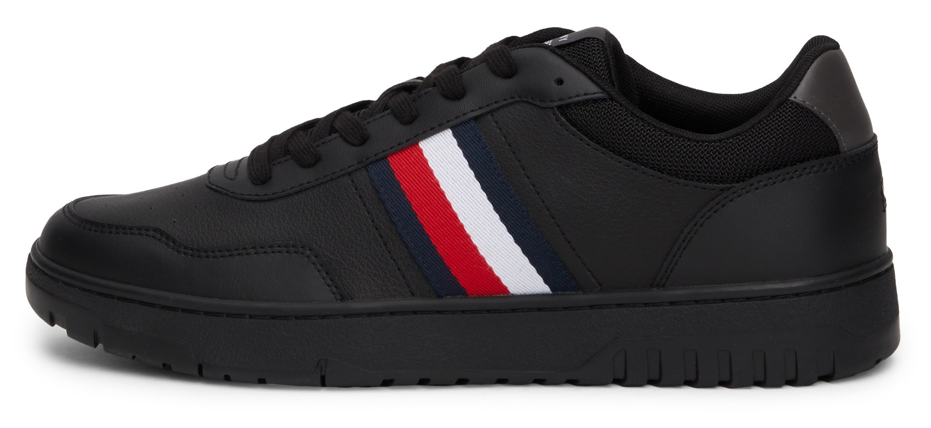 Tommy Hilfiger Plateausneaker »TH BASKET CORE LITE«, Freizeitschuh, Halbschuh, Schnürschuh mit gepolstertem Schaftrand