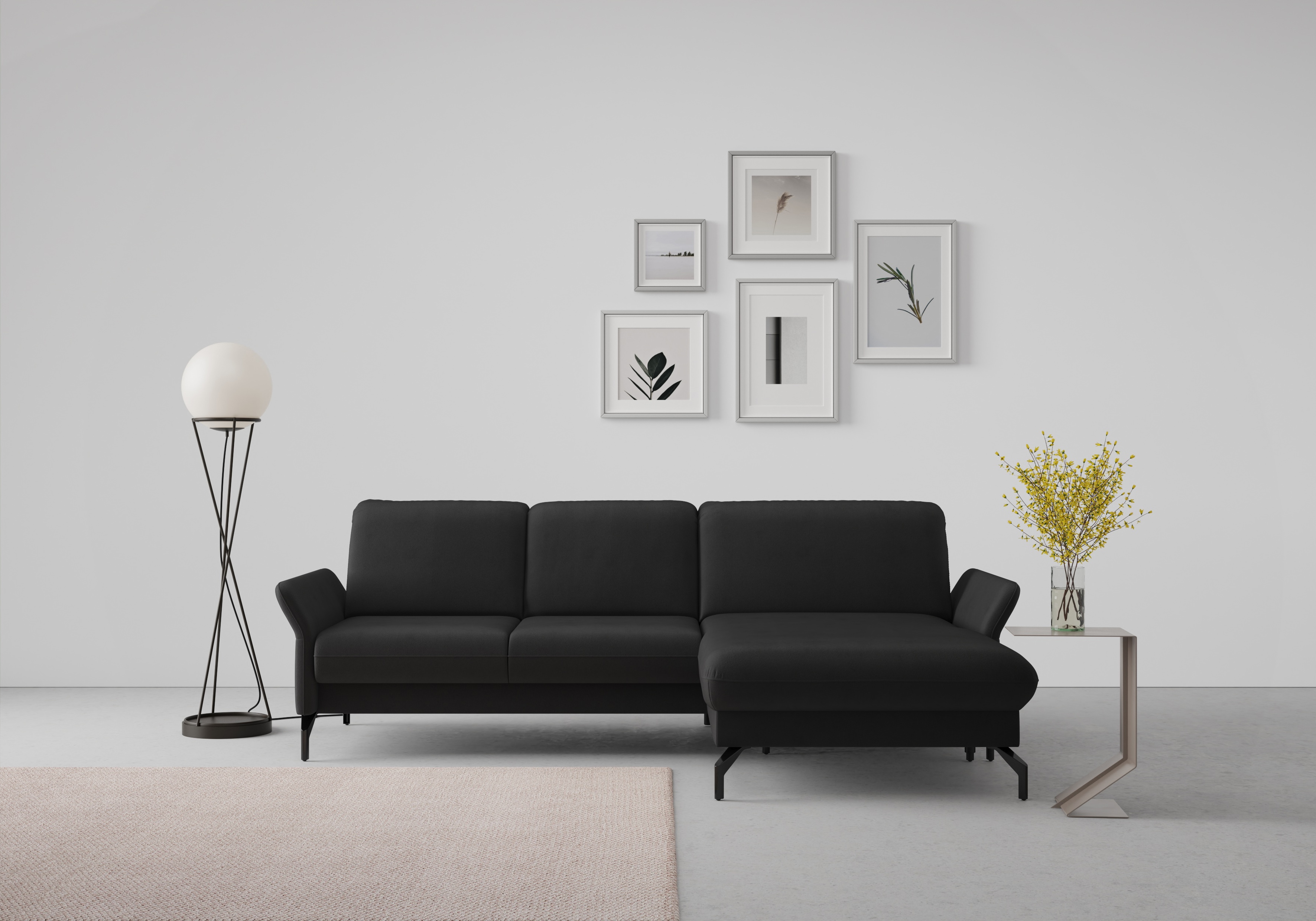 sit&more Ecksofa "Fashion L-Form" wahlweise mit Kopfteilverstellung und Vorziehsitz, motorisch