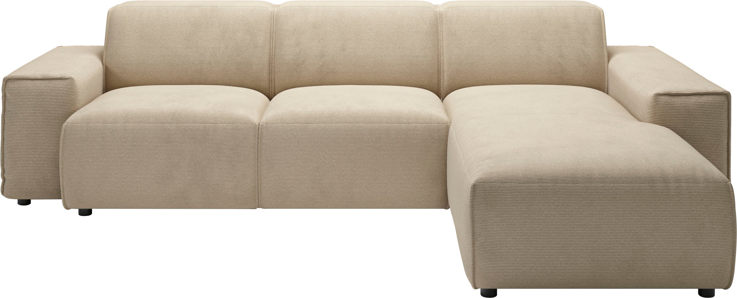 andas Ecksofa »Glimminge L-Form auch in Breitcord, Feincord + Easy care-Bezug,«, Breite 264, Zierkissen