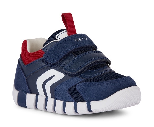 Geox Lauflernschuh "B IUPIDOO BOY D", Sneaker, Babyschuh mit praktischen Klettverschlüssen