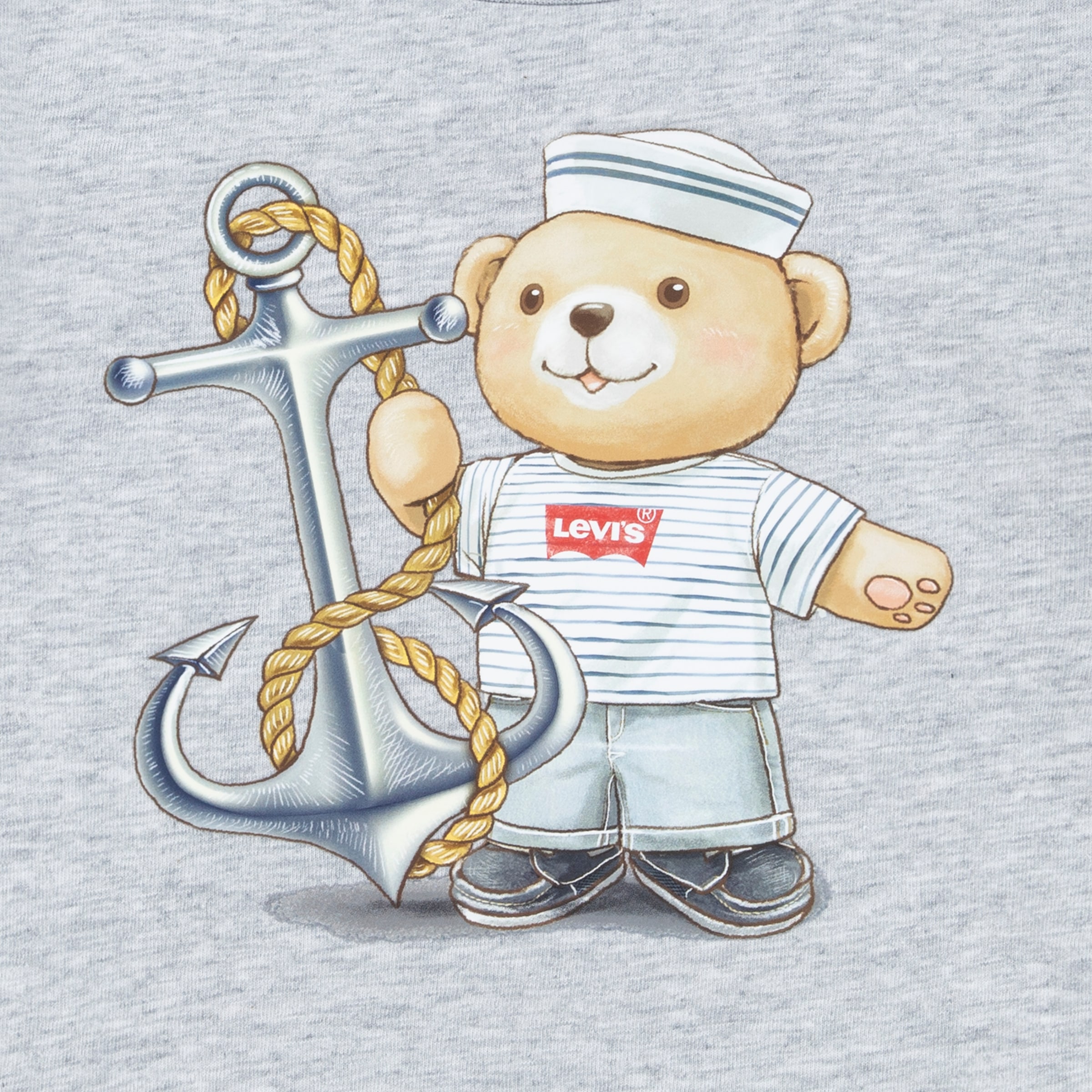 Levi's® Kids T-Shirt & Shorts »LVB LEVI ANCHOR TEE DENIM SET«, mit großem Druck