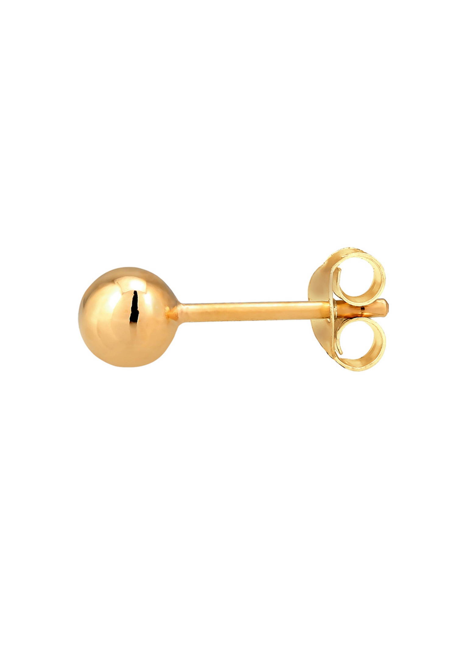 Elli Premium Single-Ohrstecker »Single Ohrstecker Kugel Ball 375 Gelbgold«