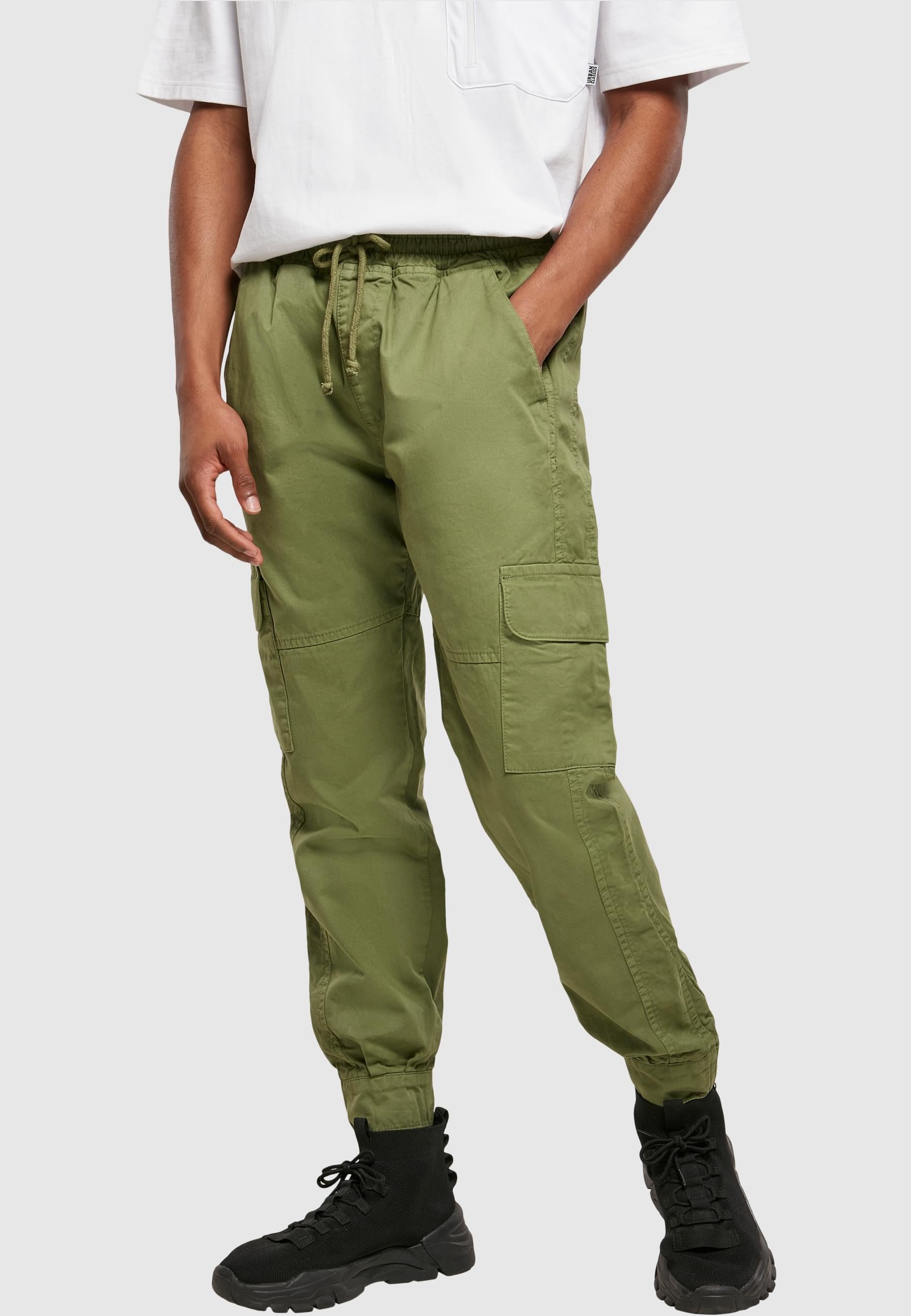 URBAN CLASSICS Cargohose »Urban Classics Herren Military Jogg Pants«, (1 tlg.)