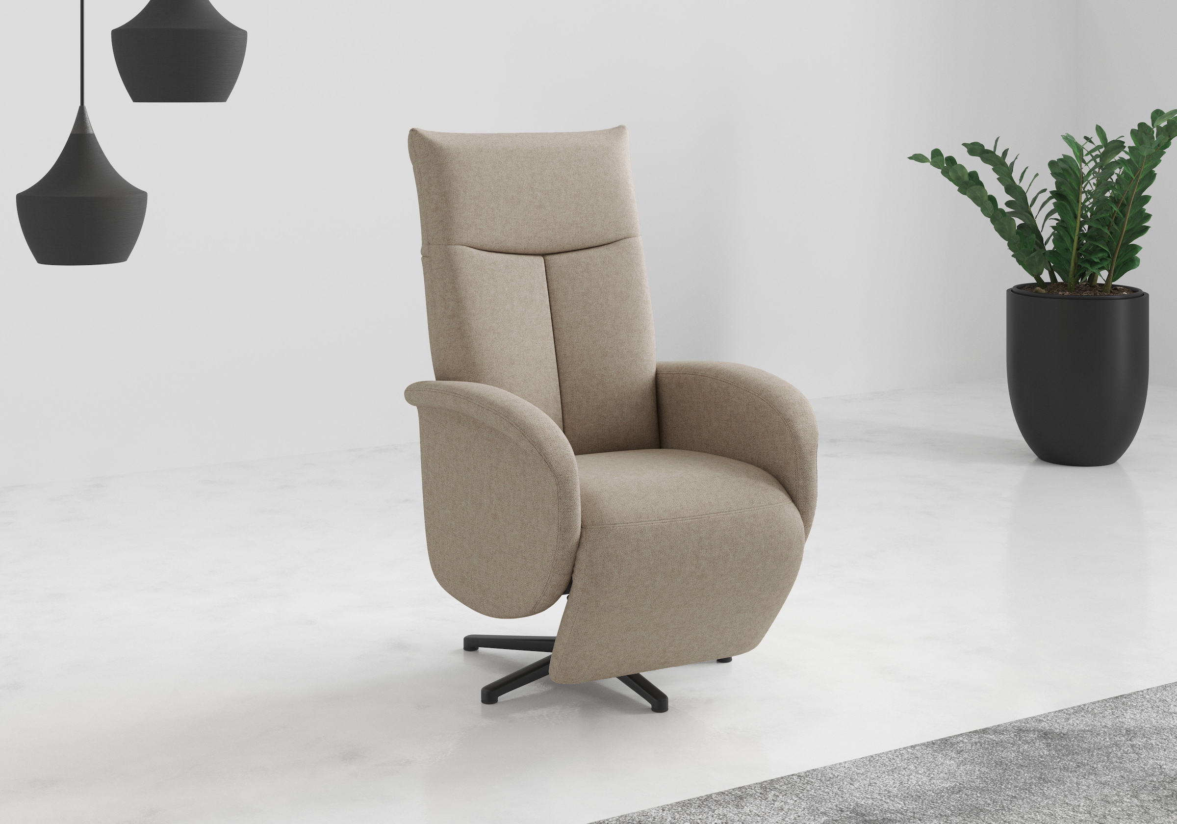 sit&more "Juma, inkl. Drehfunktion & Kopfteilverstellung" Höhe Armlehne 64 cm, wahlweise mit Aufstehhilfe, 2 Motoren und Akku