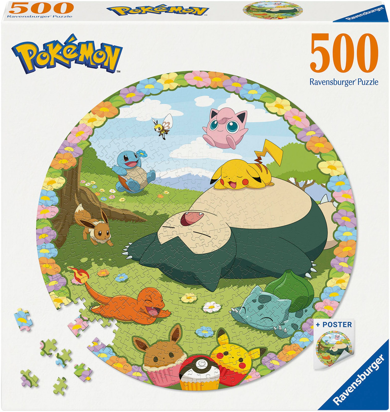 Puzzle »Blumige Pokémon«, Made in Europe, FSC® - schützt Wald - weltweit
