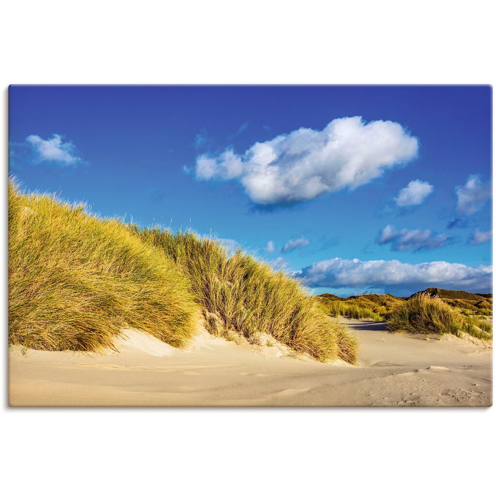 Artland Leinwandbild »Landschaft mit Dünen Insel Amrum«, Strandbilder, (1 St.)