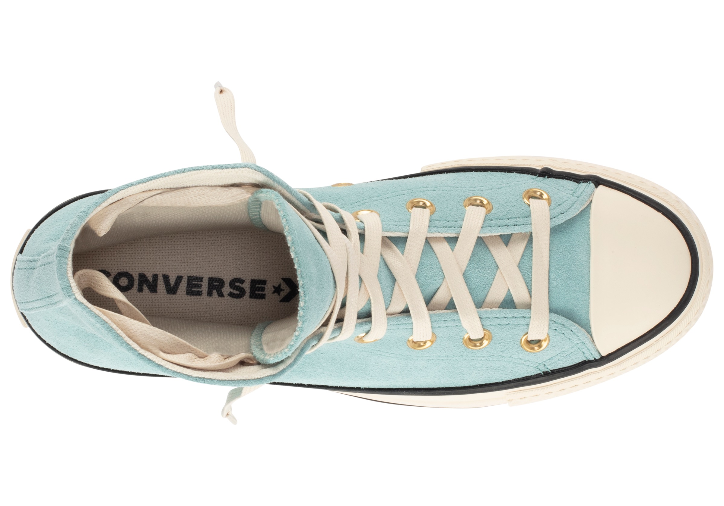 Converse Chuck Taylor All Star Lift Platform Suede Sneaker Beige 41 3