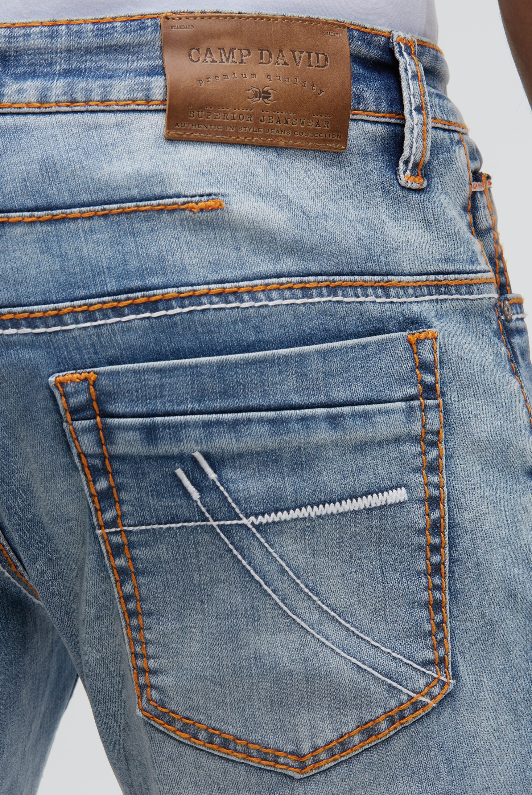 CAMP DAVID Comfort-fit-Jeans, mit zwei Leibhöhen