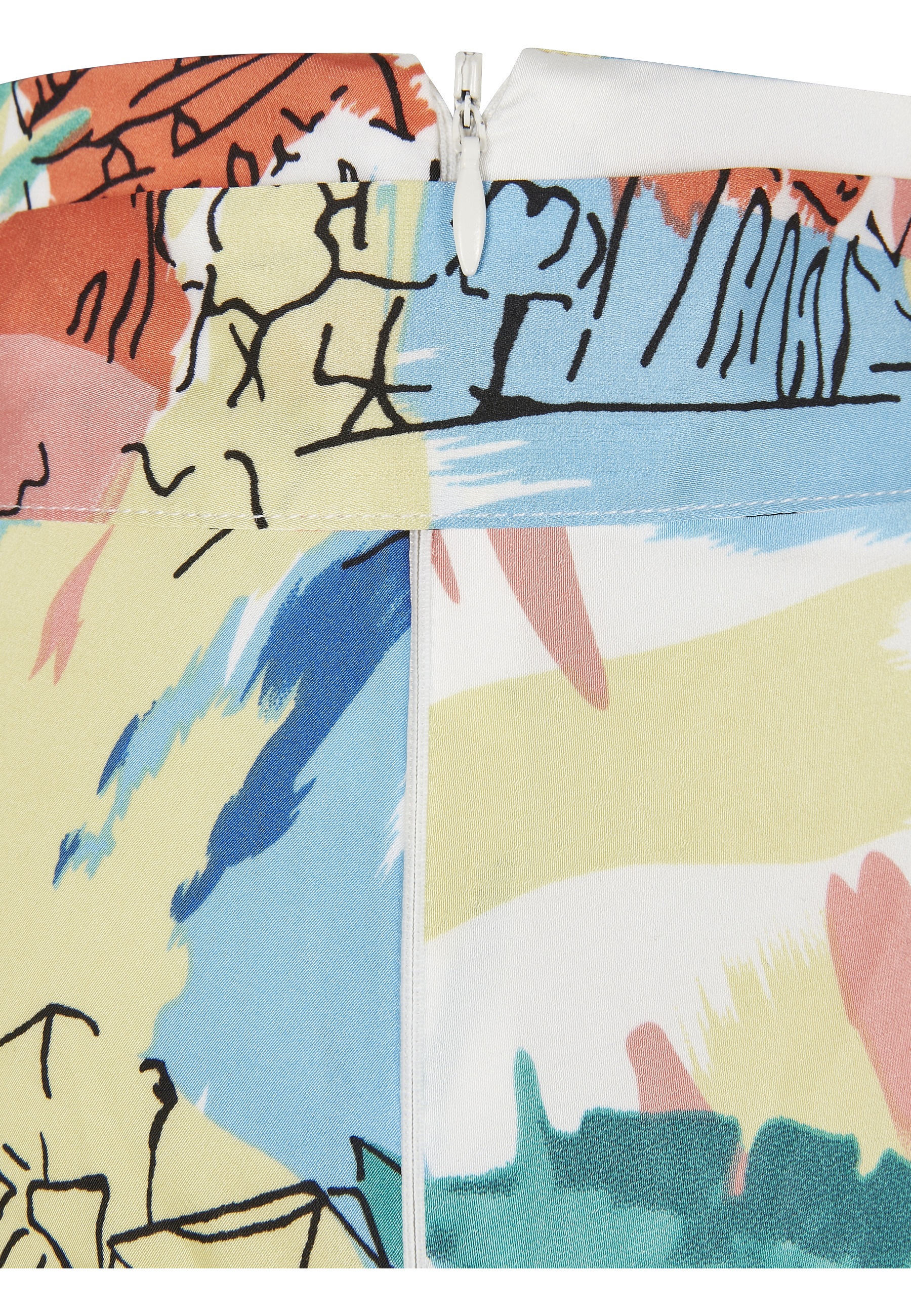 URBAN CLASSICS Sommerrock »Urban Classics Damen Ladies AOP Satin Mini Skirt« 1 Stk.