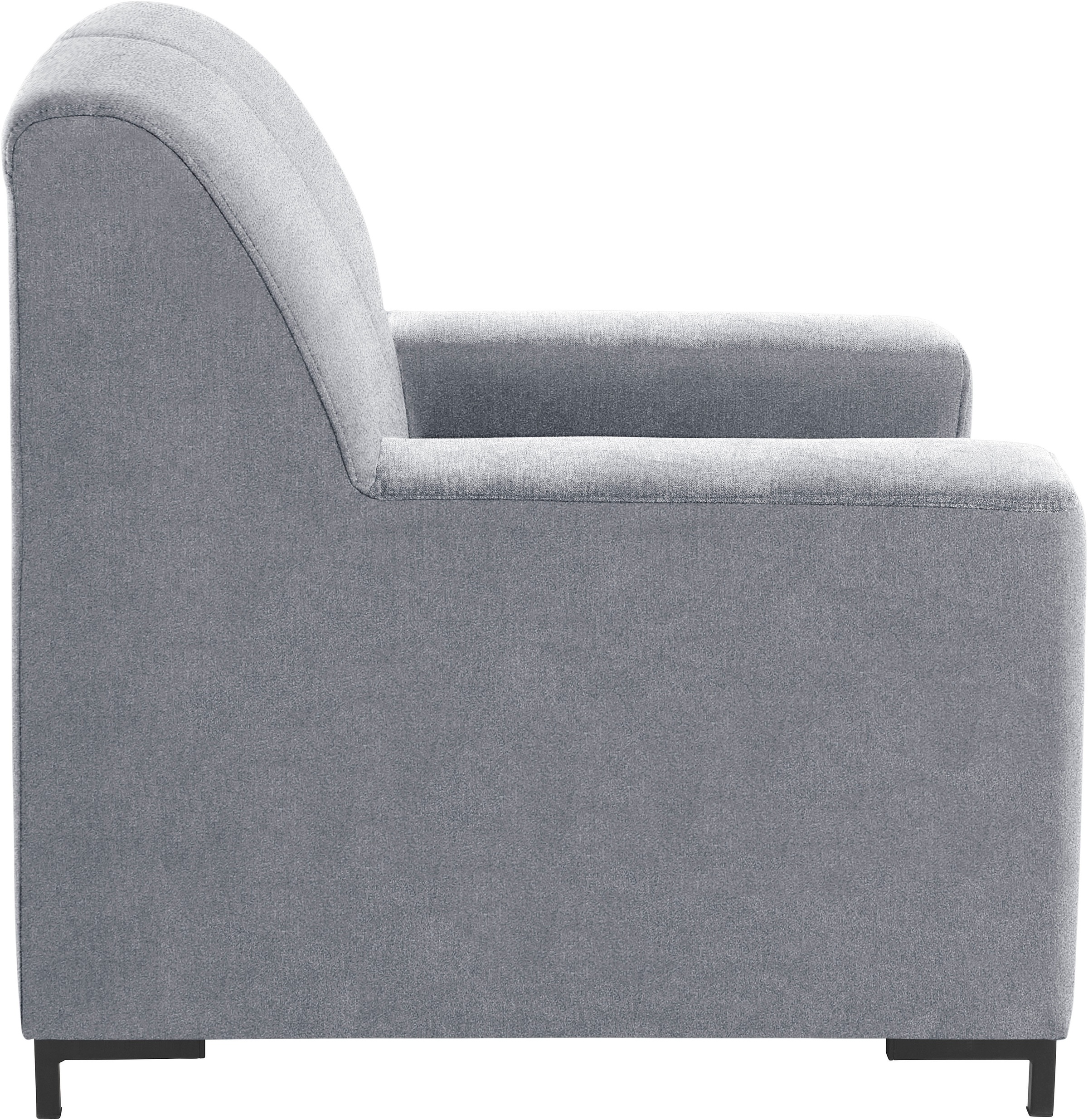 DOMO collection Sessel »Ledas kubisch und komfortabel, flache Armlehnen, eleganter Fuß,«, in vielen Farben erhältlich