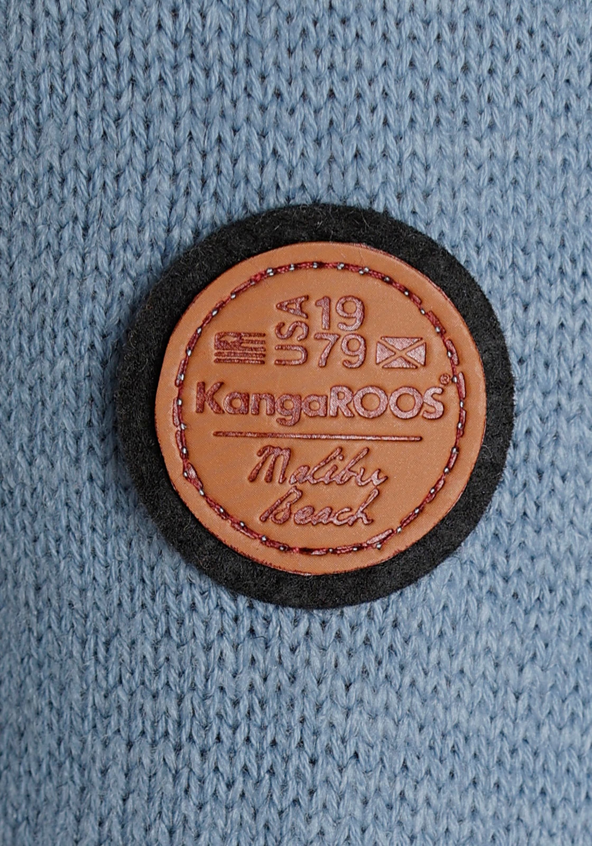 KangaROOS Rollkragenpullover, mit tollem Zopf-Strickmuster