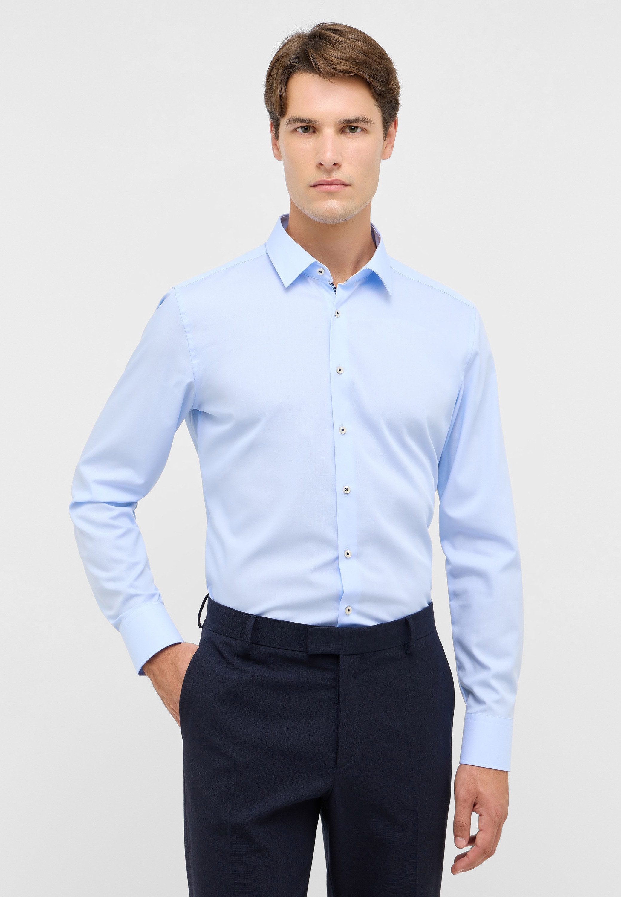 Eterna Langarmhemd "SLIM FIT", NON IRON (bügelfrei) günstig online kaufen