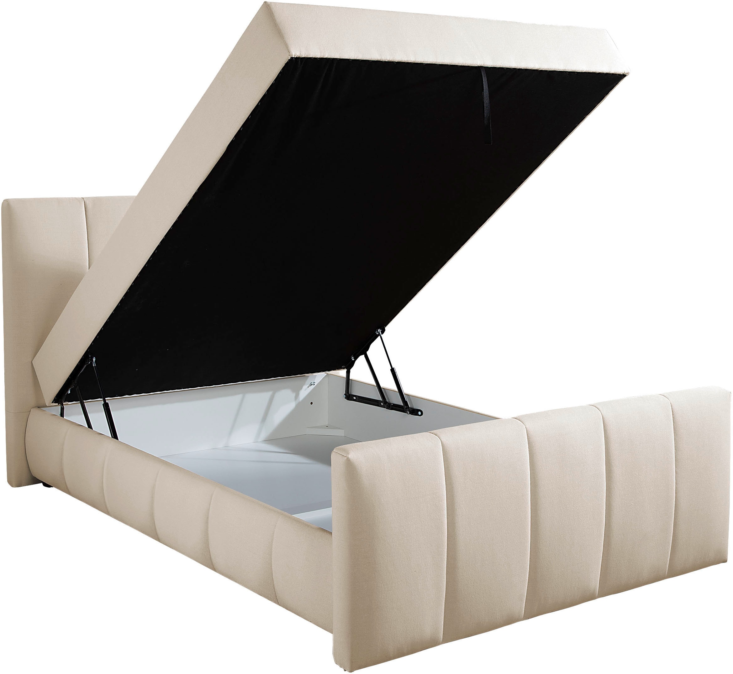 Home affaire Boxbett »Hanelore inkl. Bettkasten und Topper« Boxbett mit Bettkasten und Fußteil, inkl. Topper