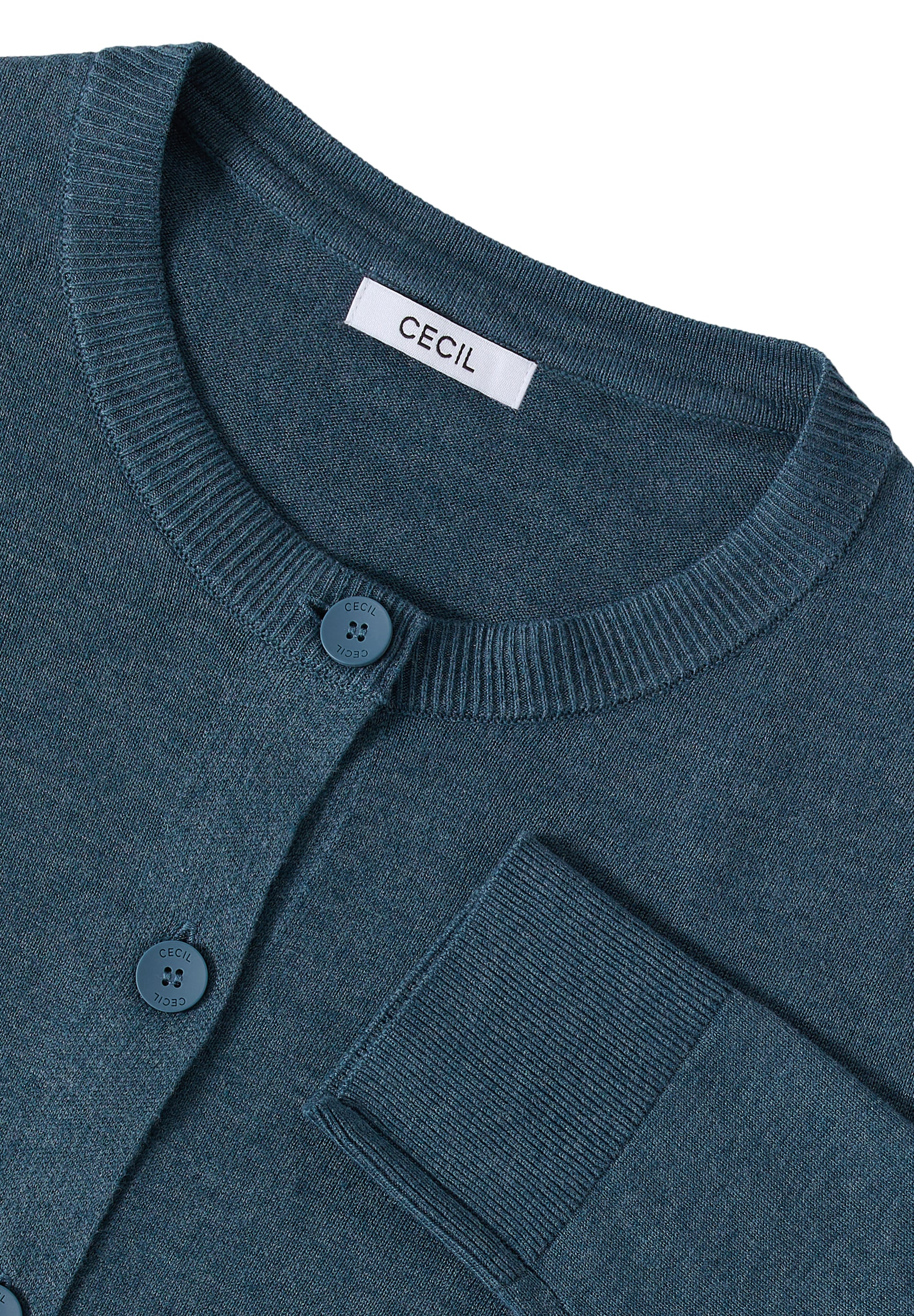 Cecil Cardigan, mit Rundhalsausschnitt