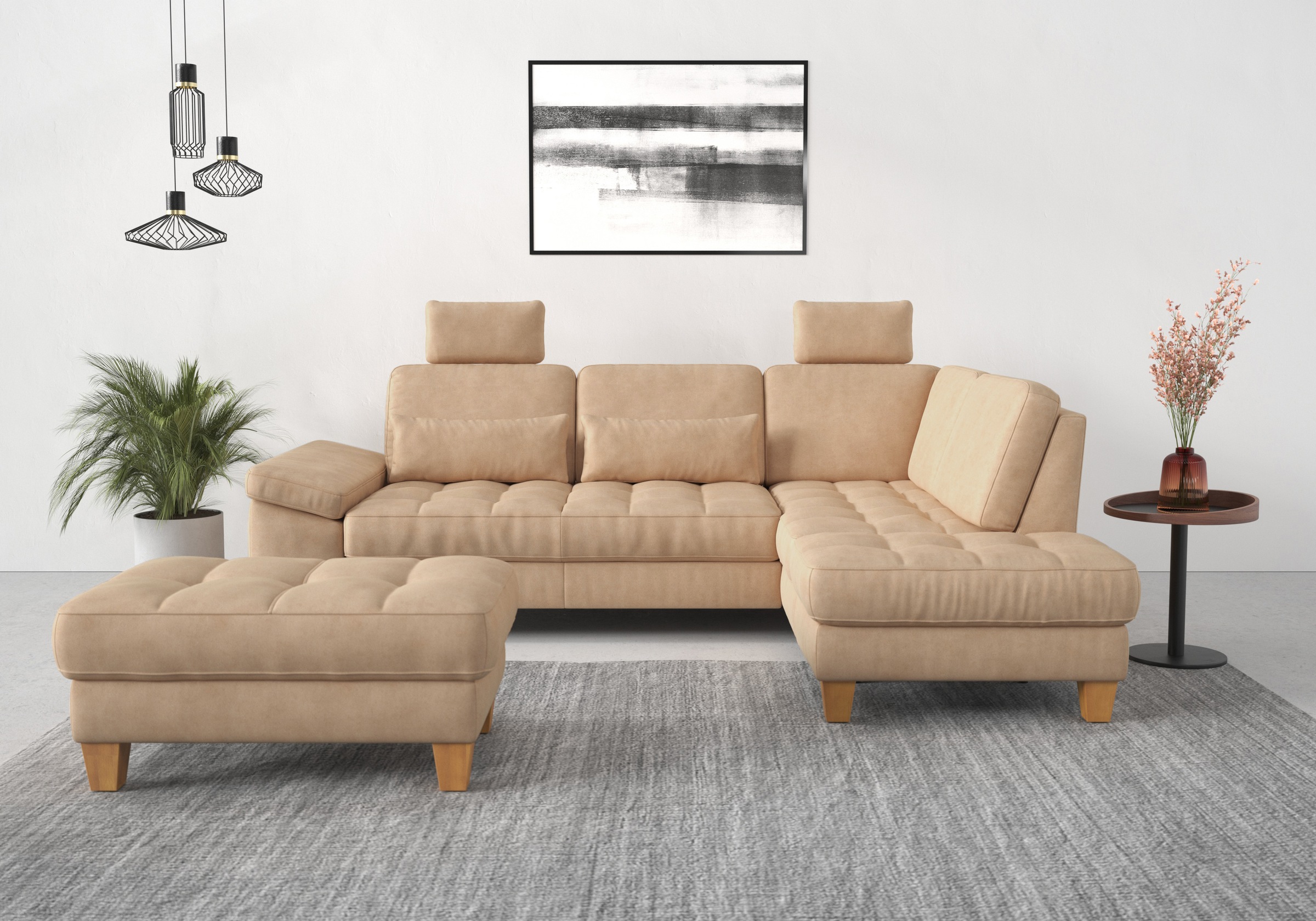 Thumbnail - sit&more Ecksofa "Westham L-Form" mit Ottomane, mit oder ohne Bettfunktion, Bettkasten, Verstellung