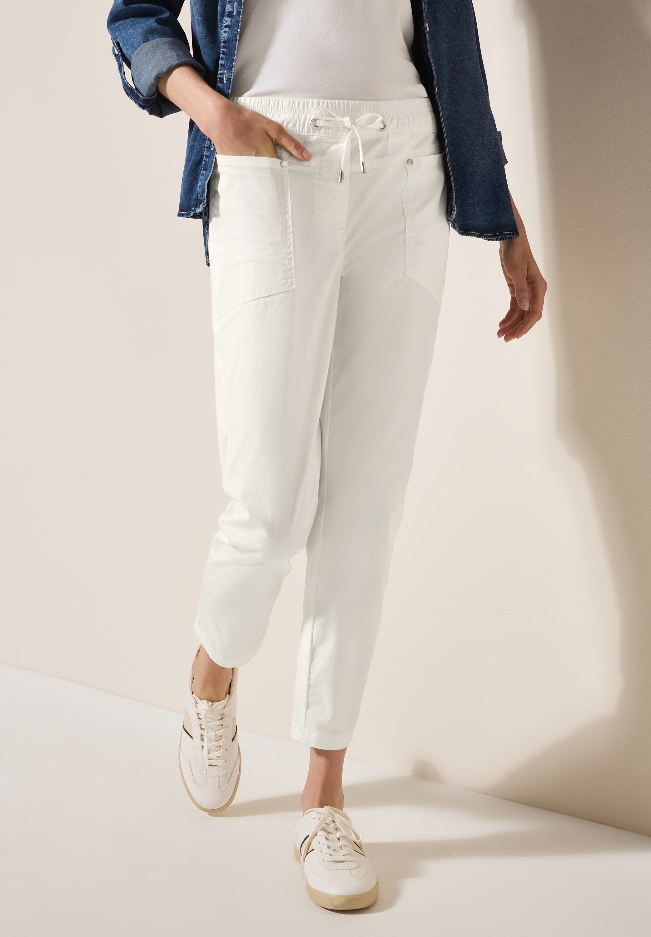 Cecil Stoffhose "Style Chelsea", Sommerhose mit Kordelzug günstig online kaufen