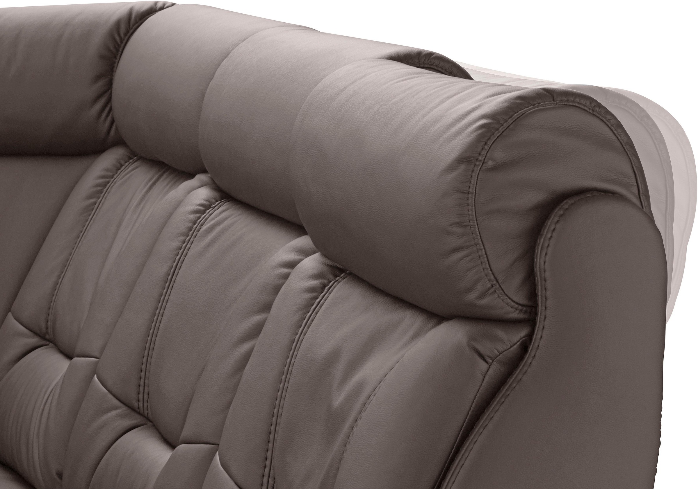 Places of Style Ecksofa »Sardinien L-Form«, mit Kopfteilverstellung, wahlweise mit Bettfunktion