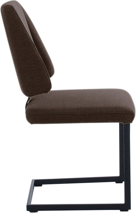 Thumbnail - K+W Komfort & Wohnen Freischwinger "Longbeach" () 1 Stk.mit Gestell und Abstandshalter in Metall schwarz Struktur, Sitzk...