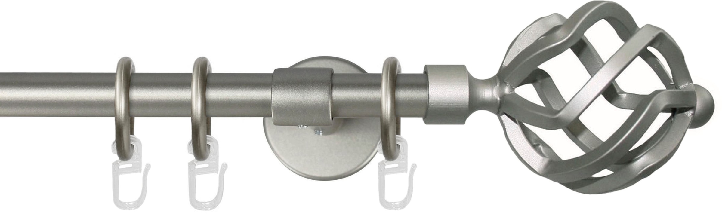 GARESA Gardinenstange "RUSTIKA" Ø 16 mm 1 läufig-läufig Wunschmaßlänge rust günstig online kaufen