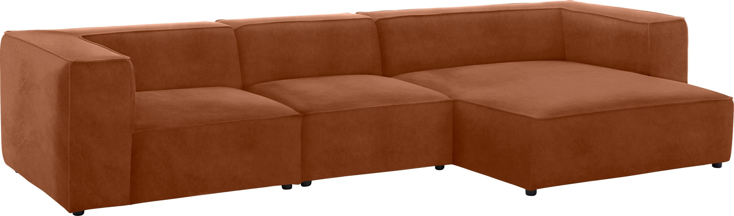 W.SCHILLIG Ecksofa »around-the-block«, mit eleganter Biese, mit Federkern, Breite 341 cm