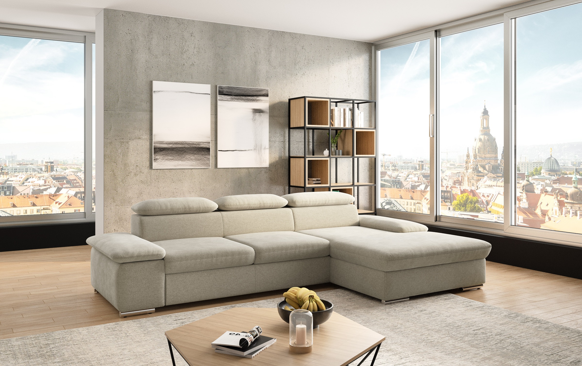 sit&more Ecksofa "Valantine L-Form", inkl. Kopf- und Armteilverstellung, wa günstig online kaufen