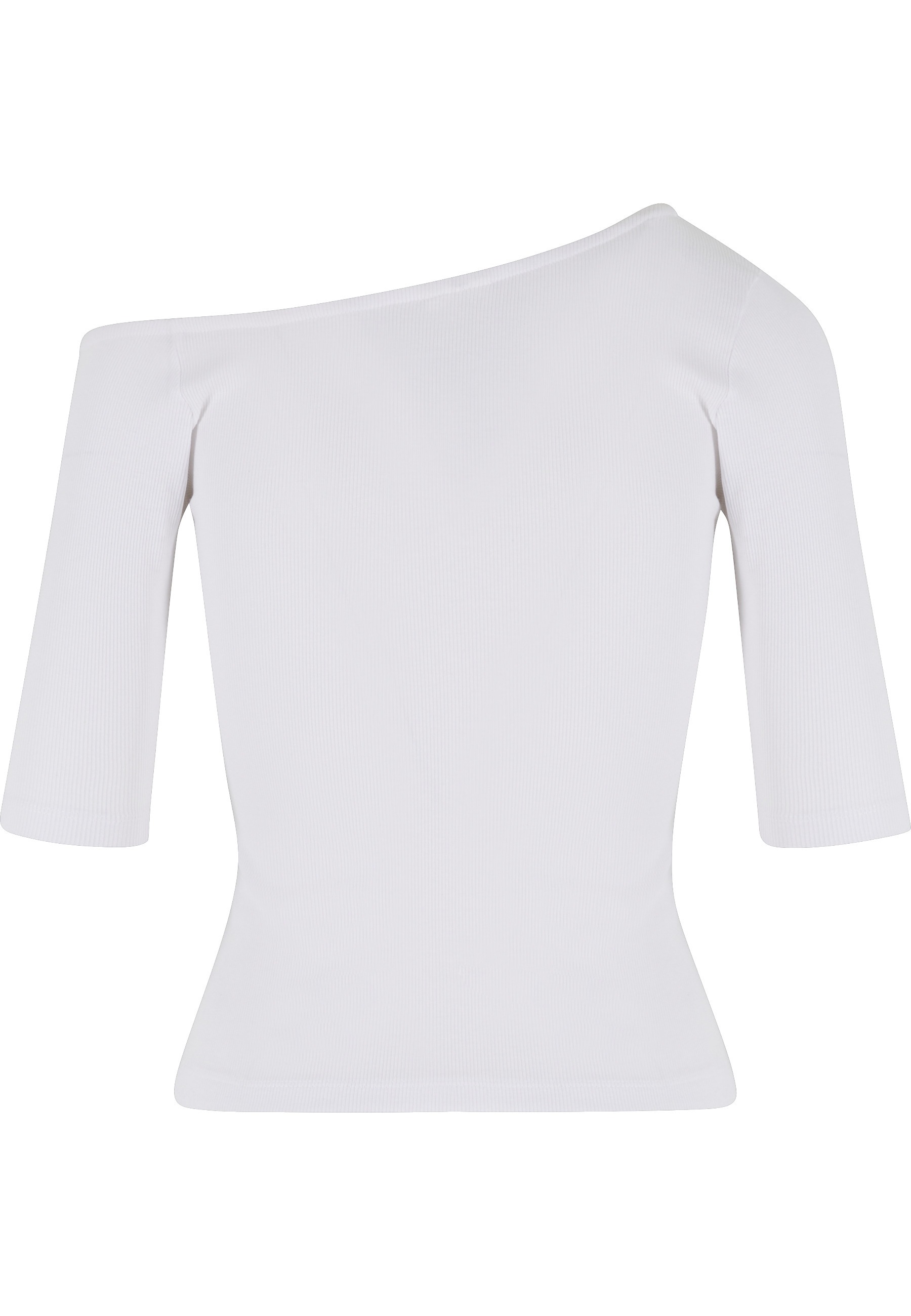 URBAN CLASSICS T-Shirt "Urban Classics Ladies Organic Asymmetric Rib Tee" 1 günstig online kaufen