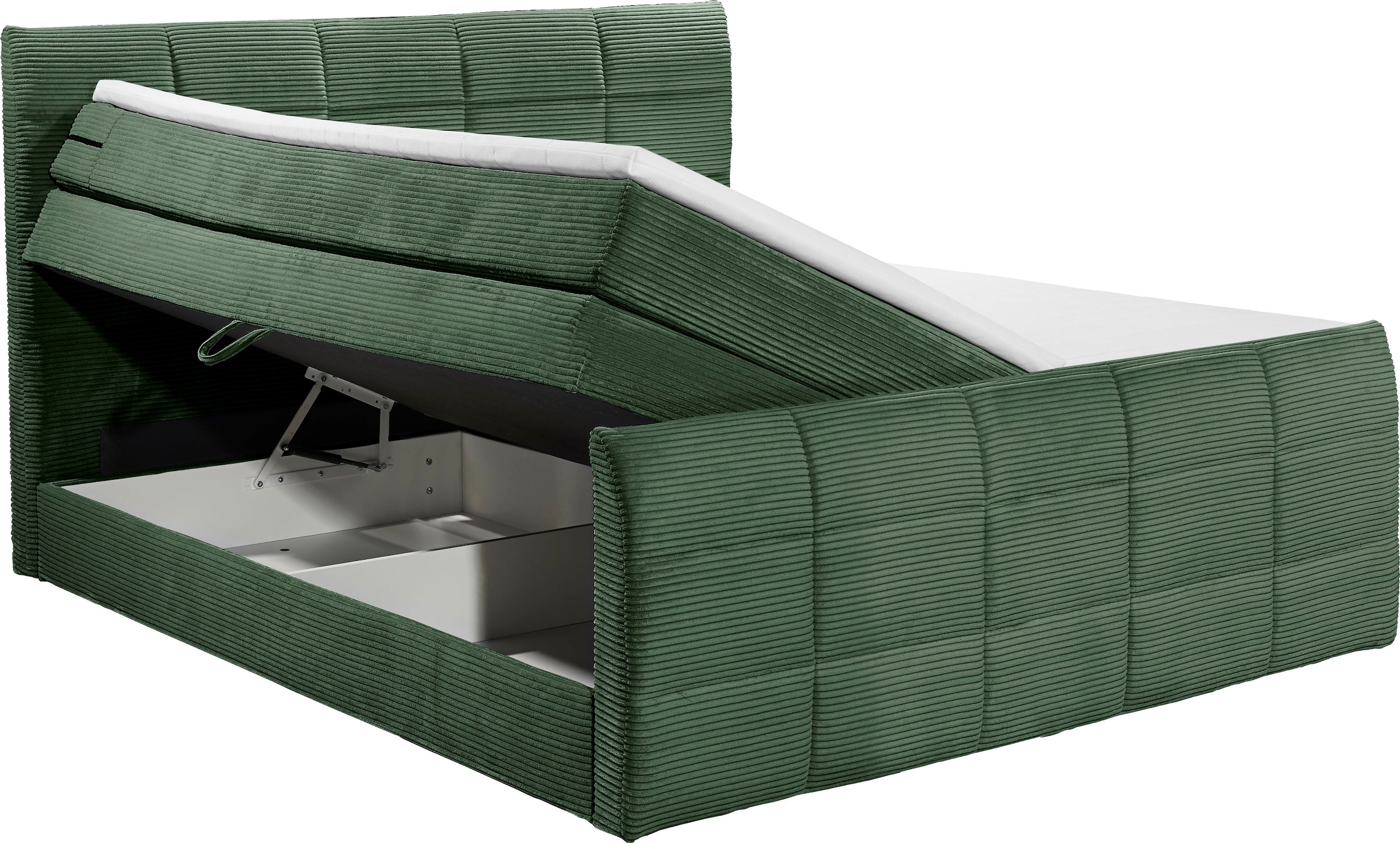 ED EXCITING DESIGN Boxspringbett »Bolivia«, harte Seite mit Kokosmatte, weiche Seite mit Filzabdeckung