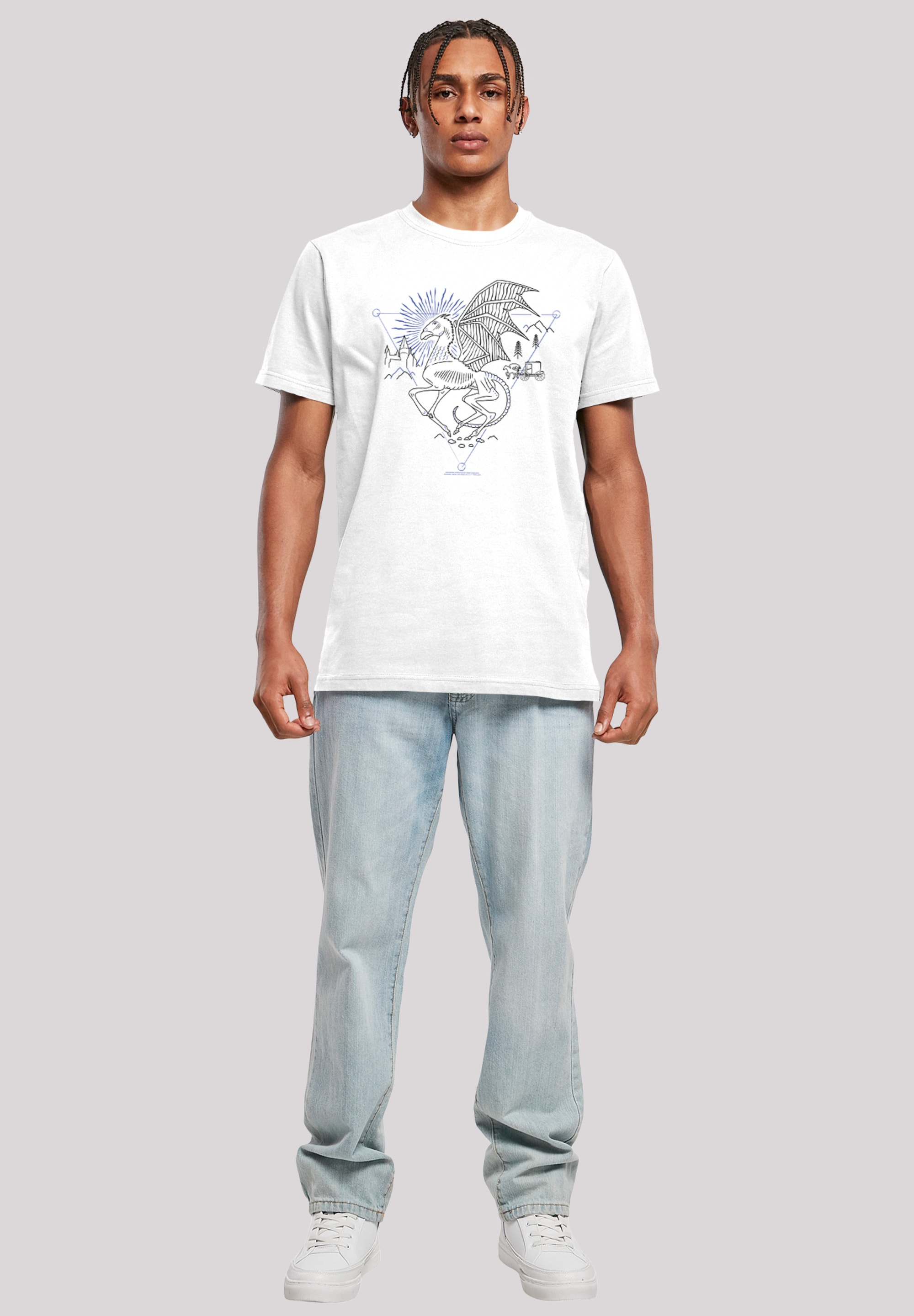 F4NT4STIC T-Shirt »Harry Potter Thestral Line Art«, Print