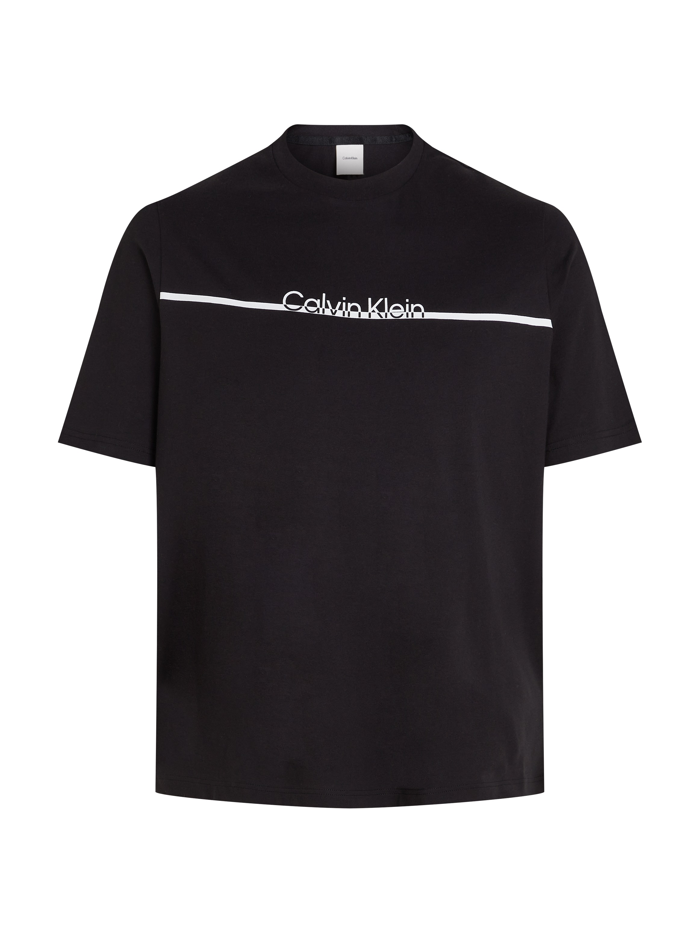 Calvin Klein Big&Tall Rundhalsshirt »BT_SPLIT LINE LOGO T-SHIRT«, in Großen Größen mit Logoprint