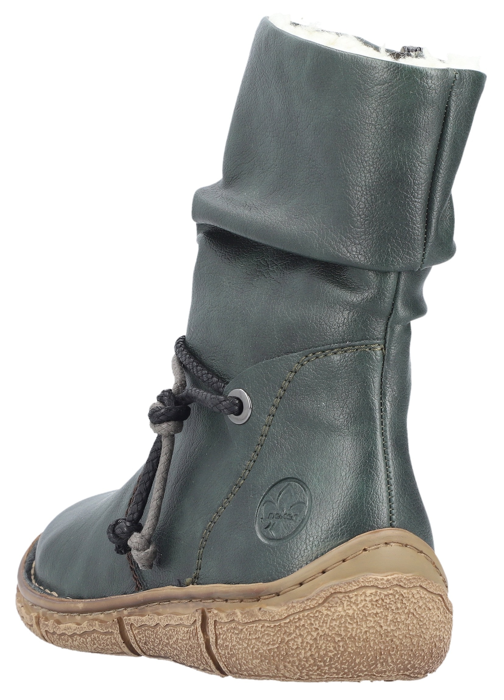 Rieker Winterboots, Winterstiefelette, slouchy Schaft, Reißverschluss, mit Warmfutter