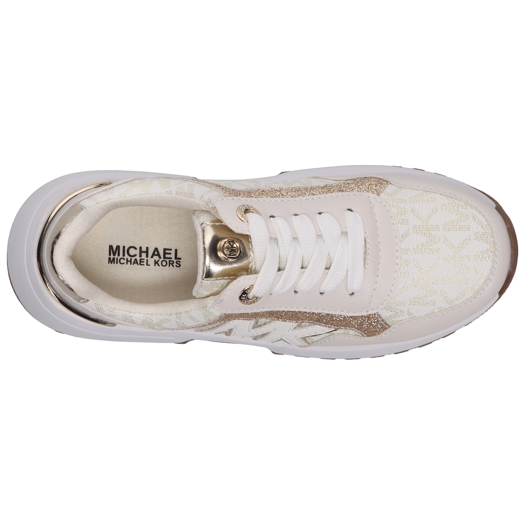 MICHAEL KORS KIDS Sneaker »COSMO MADDY«, mit goldfarbenen Deteails, Freizeitschuh, Halbschuh, Schnürschuh