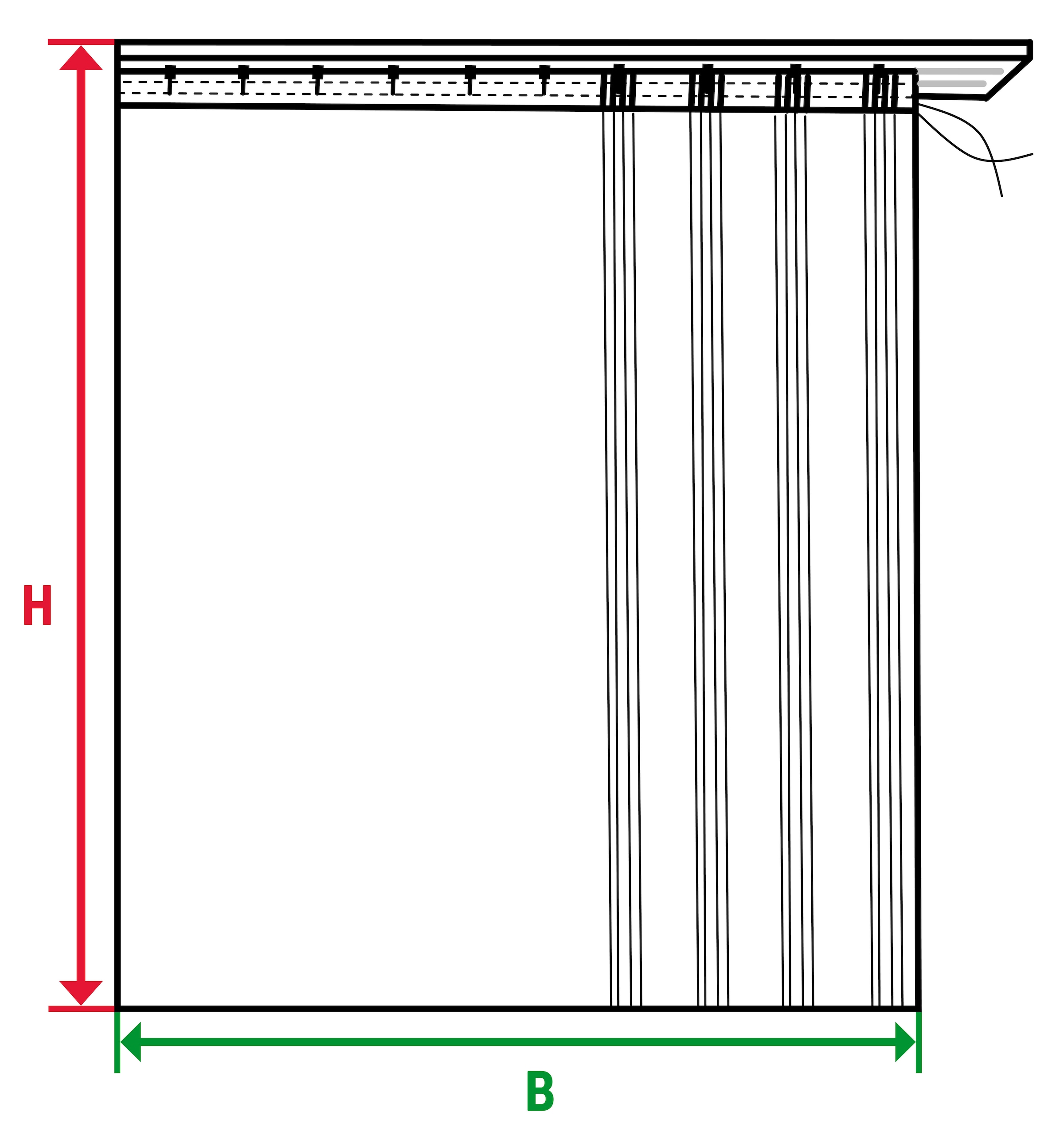 Gerster Gardine Rechnung auf Bleibandabschluß BAUR »Jane«, mit St.), | Fertigstore (1