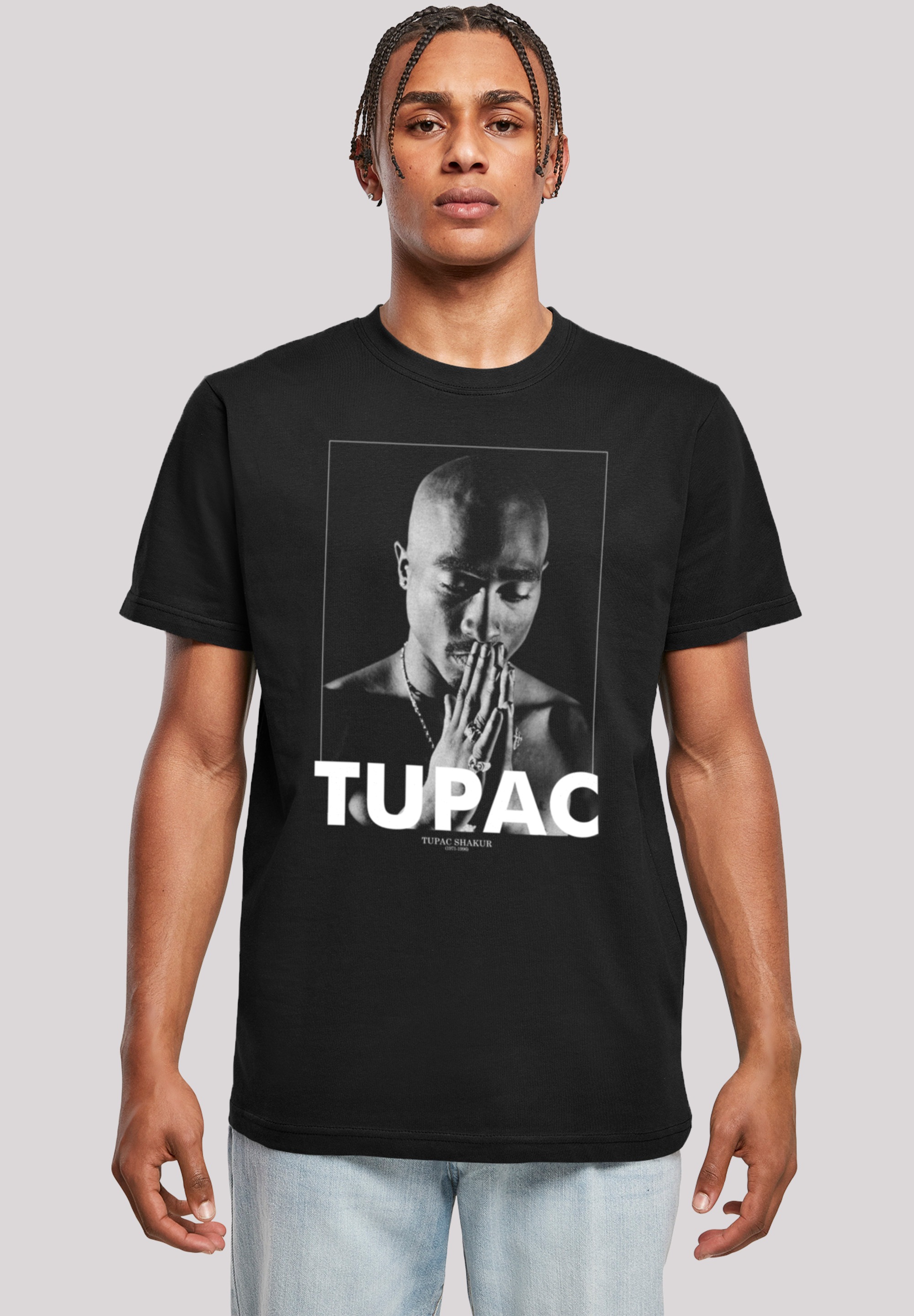 Black Friday F4NT4STIC T-Shirt »Tupac Shakur Praying«, Print | BAUR