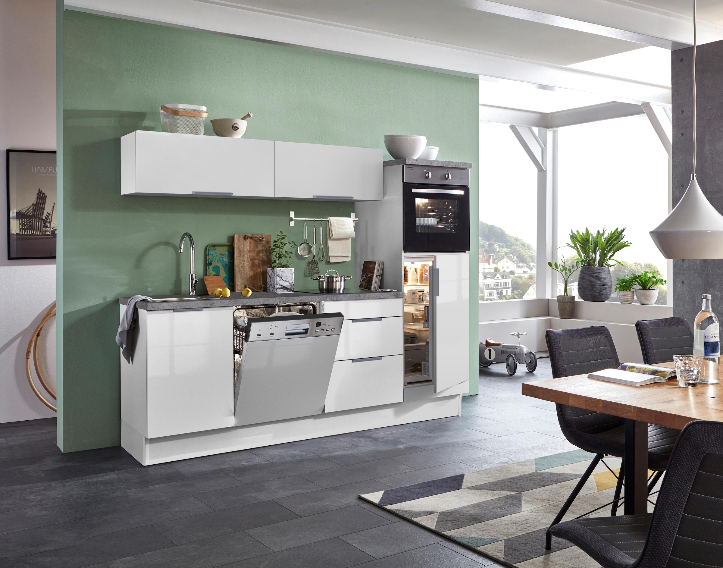 OPTIFIT Küchenzeile »Tara«, ohne E-Geräte, mit Vollauszug und  Soft-Close-Funktion, Breite 240 cm kaufen | BAUR
