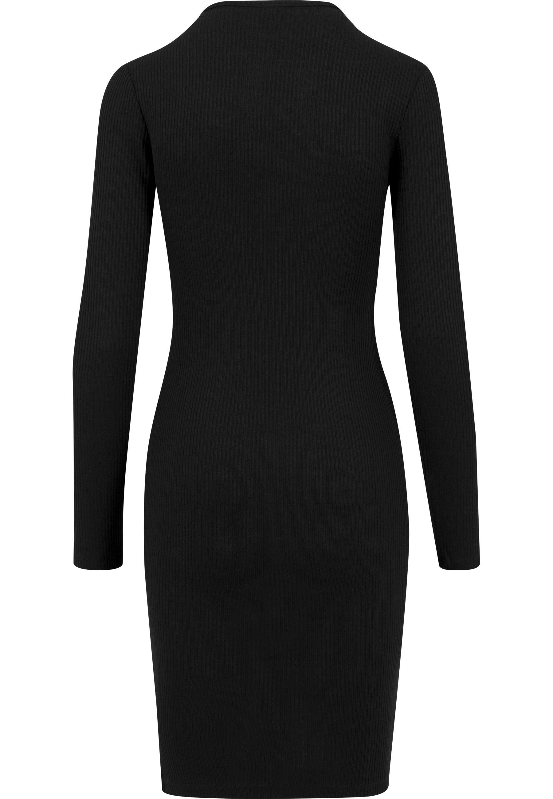 Urban Classics Rib Long Sleeve Dress Black M 7