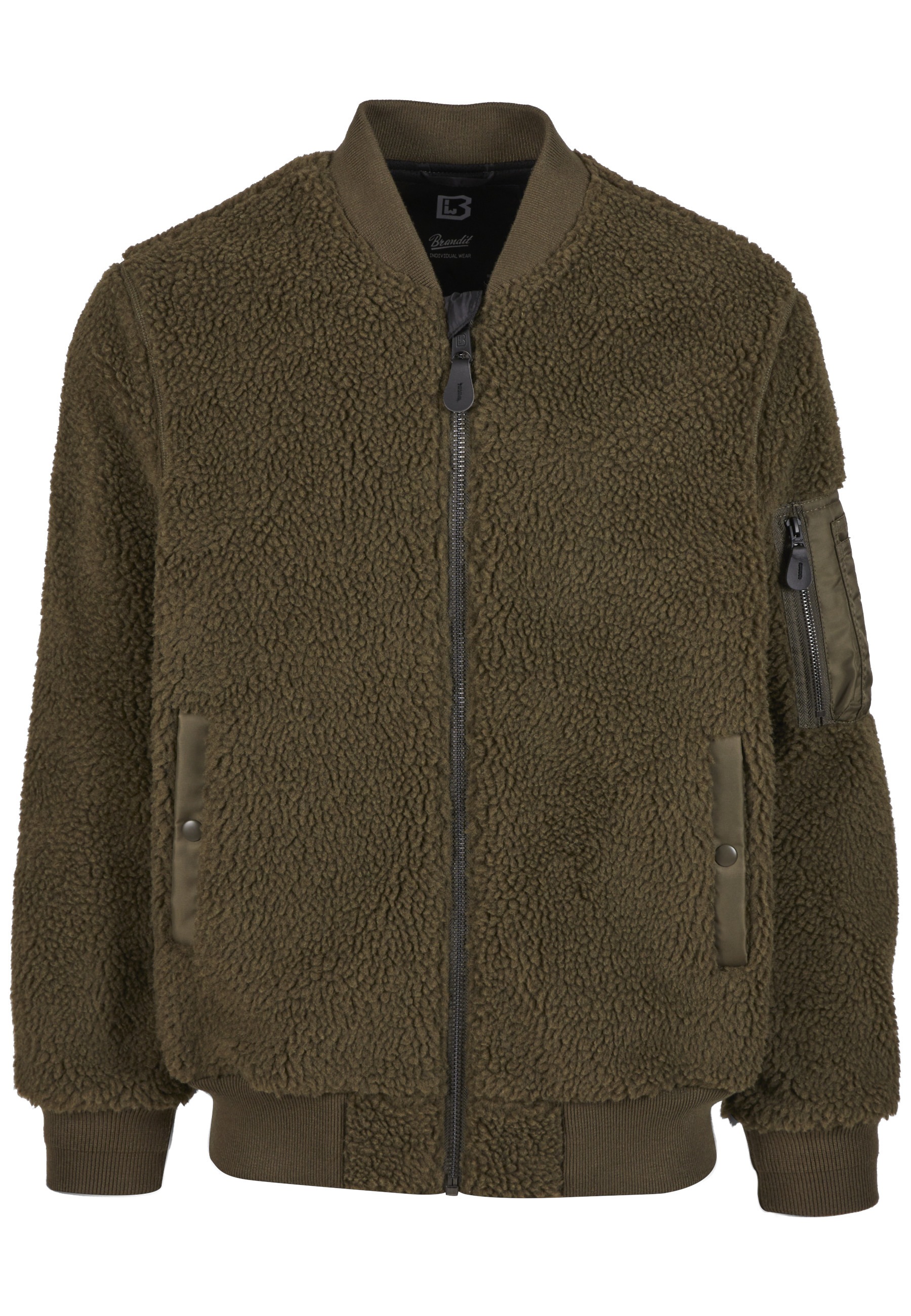 Brandit Allwetterjacke "Brandit MA1 Sherpa Jacket" 1 Stk. tlg. ohne Kapuze