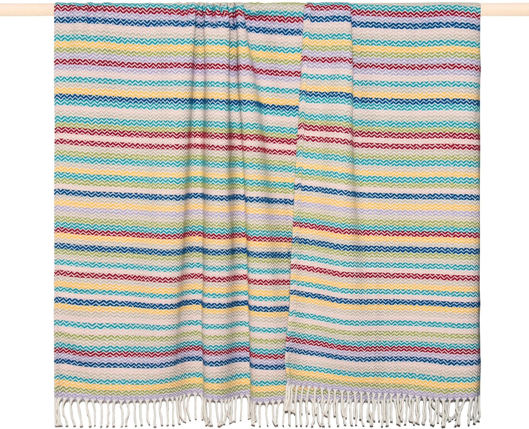 PAD Wohndecke "MODUS" Made in Europe, gestreift, mit Fransen, 150x200 cm günstig online kaufen