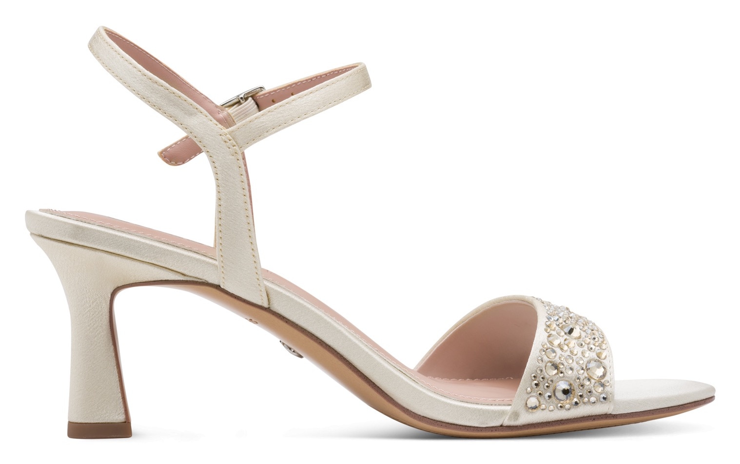 Tamaris Sandalette  Hochzeitsschuh, Abendschuh mit glitzernden Strasssteinen besetzt