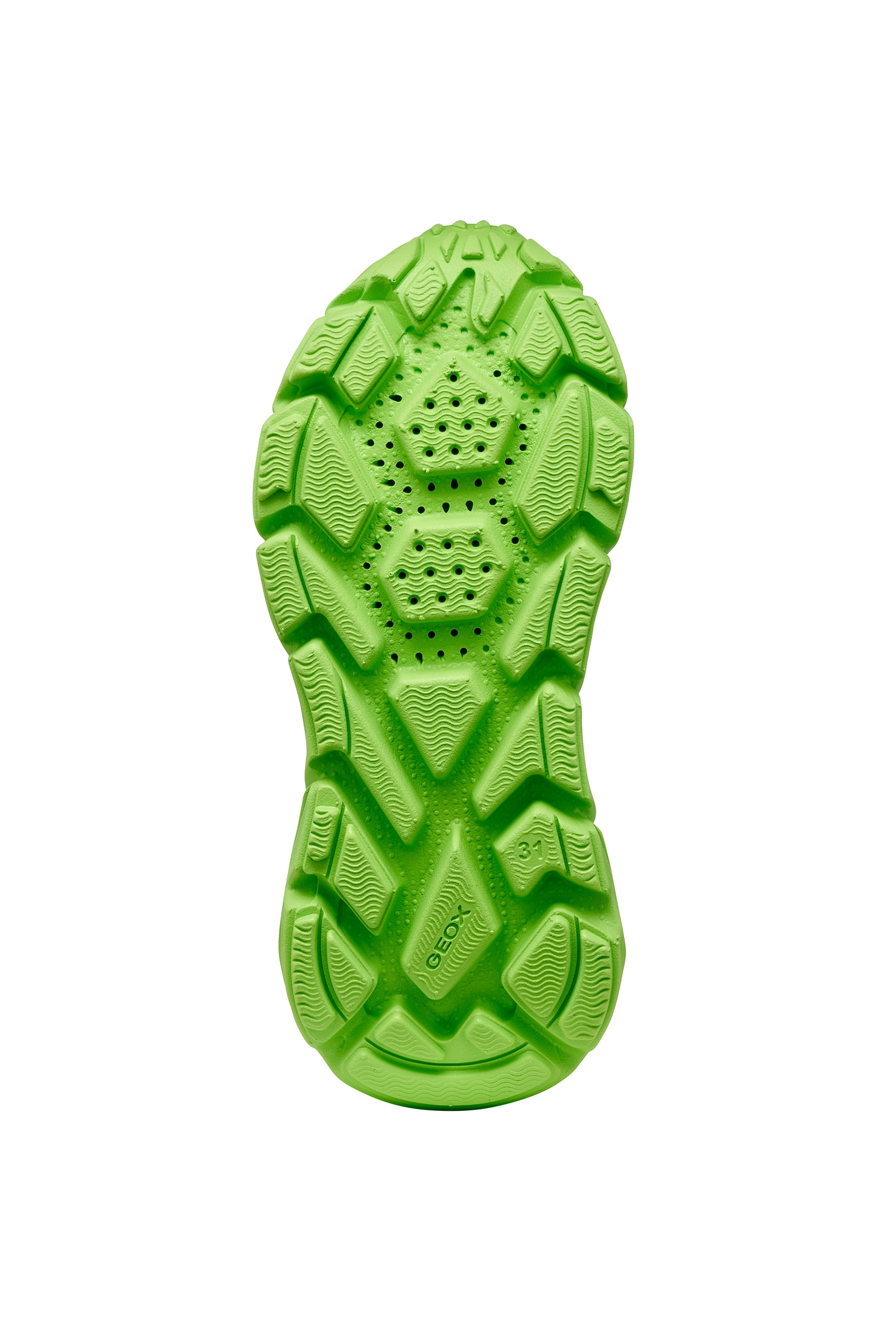 Geox Sneaker »J FLEXYPER FAST BOY«  Slipper mit auffälliger Laufsohle, Größenschablone zum Download