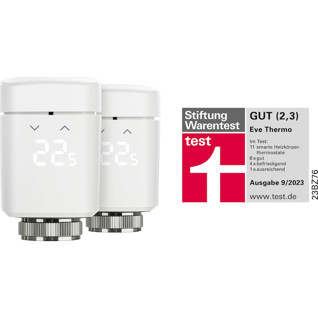 EVE Heizkörperthermostat »Thermo 2-er Pack«