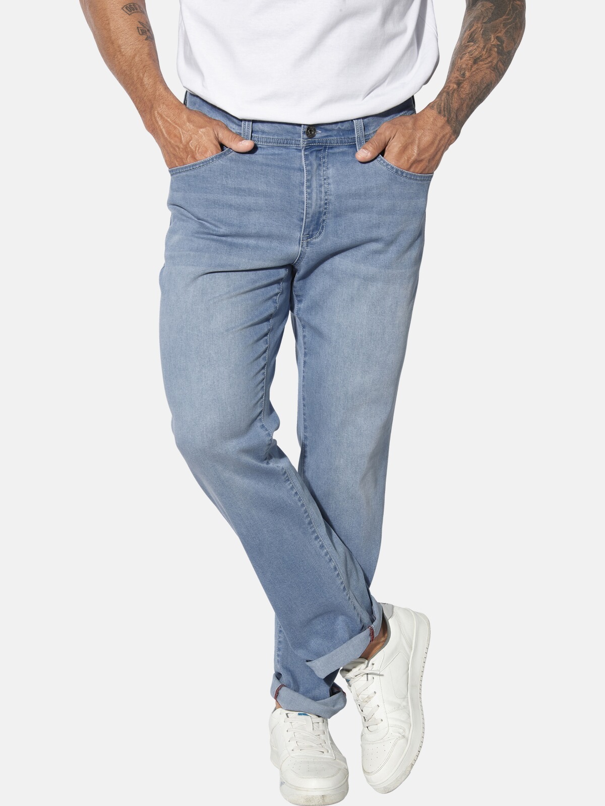 Jan Vanderstorm 5-Pocket-Jeans »Tiefbundjeans BJOWID«, (1 tlg.)