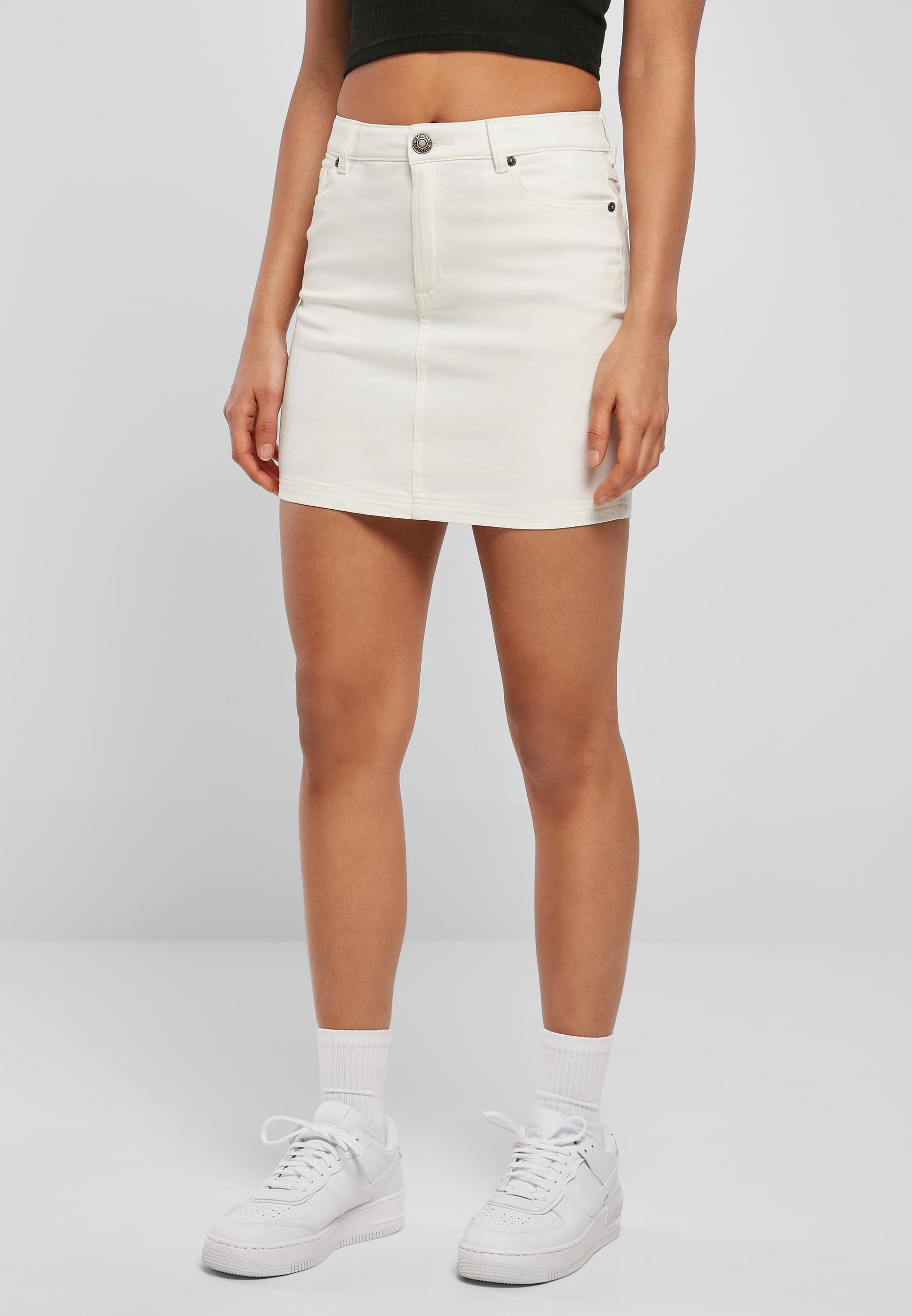 URBAN CLASSICS Jerseyrock »Urban Classics Damen Ladies Organic Stretch Denim Mini Skirt«, (1 tlg.)