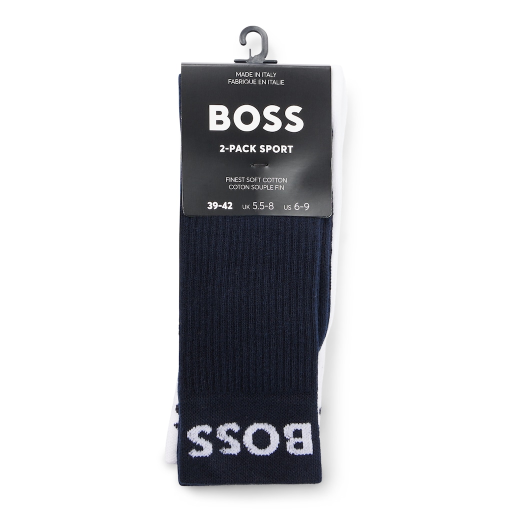 BOSS Sportsocken, (Packung, 2 Paar, 2er)