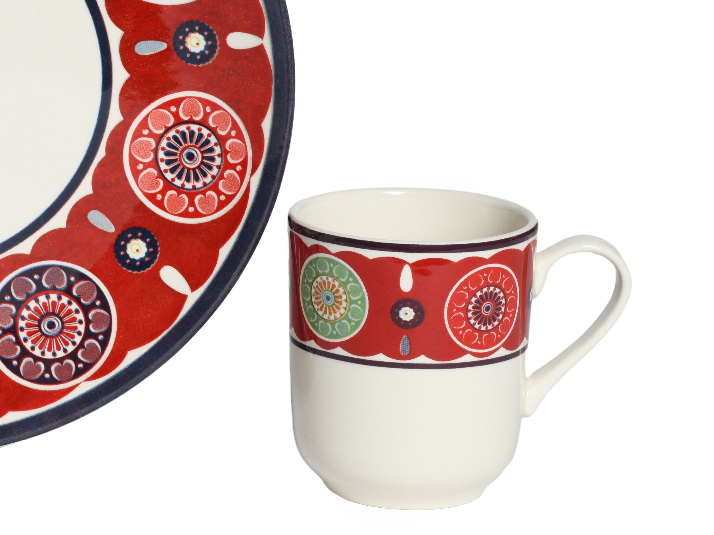 CreaTable Kombiservice »Sumaya, Kombi-Service 16-tlg«, (Set, 16 tlg.), Mandala Motive